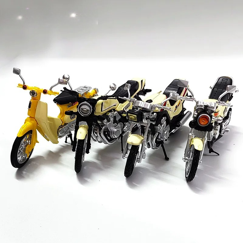 Model Kit Motor Nuclear - 4pcs/set 4D Assembly 1/24 Motorcycle Model