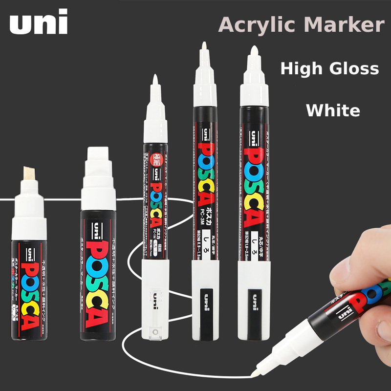 Posca White Marker Brush, Perm - Model Kit Markers ulasan dan harga