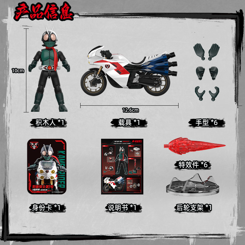 Blokees Kamen Rider Action Fig - Model Kit Motor Nuclear ulasan dan harga