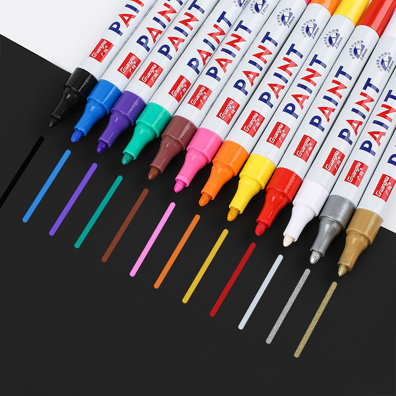 12Pcs White Paint Markers Pens - Model Kit Markers ulasan dan harga
