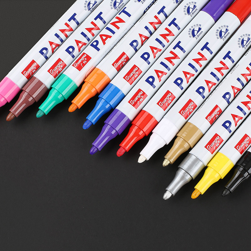 12Pcs White Paint Markers Pens - Model Kit Markers ulasan dan harga