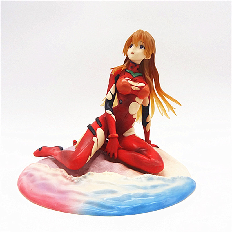 17cm Anime Eva Asuka Q version - Model Kit Aoshima ulasan dan harga
