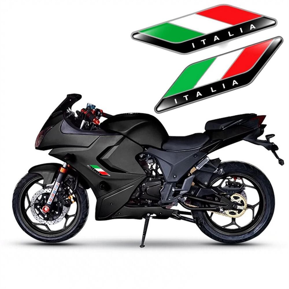 2Pcs/Pair 3D Tricolor Flag Emb - Model Kit Vespa ulasan dan harga