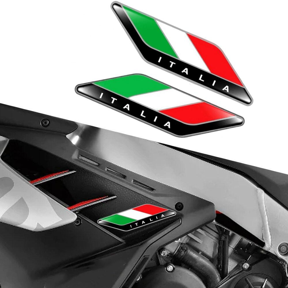 2Pcs/Pair 3D Tricolor Flag Emb - Model Kit Vespa ulasan dan harga