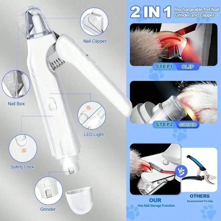 New model 2-In-1 Dog Nail Clip - Model Kit Clipper ulasan dan harga