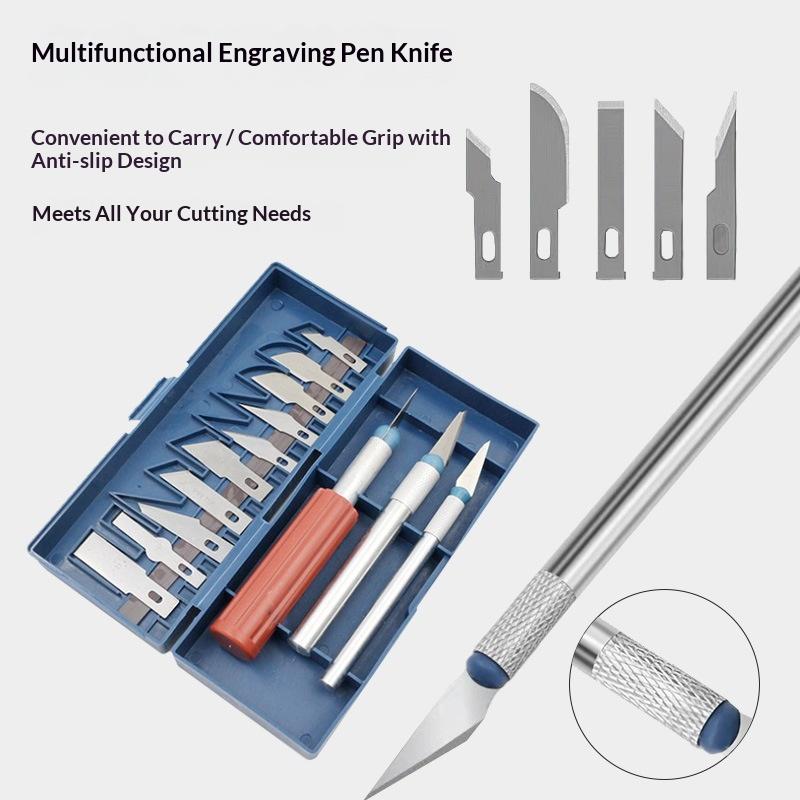 13-Piece Multi-Function Cutter - Hobby Knife Blade ulasan dan harga