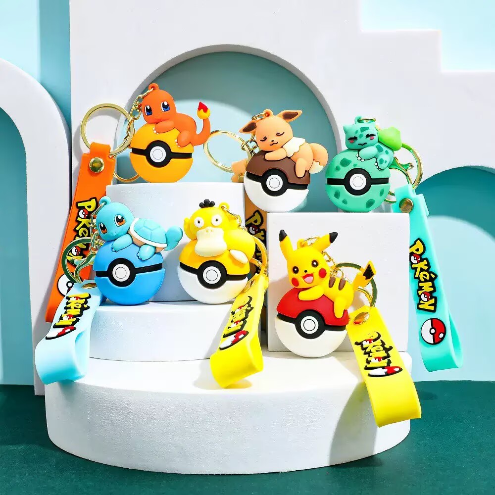 Pokémon Poké Ball Keychain Set - Model Kit Eevee ulasan dan harga