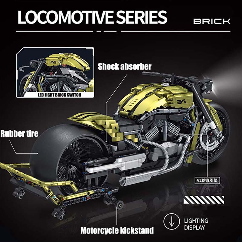 Technical City 2427pcs Harleye - Model Kit Vespa ulasan dan harga