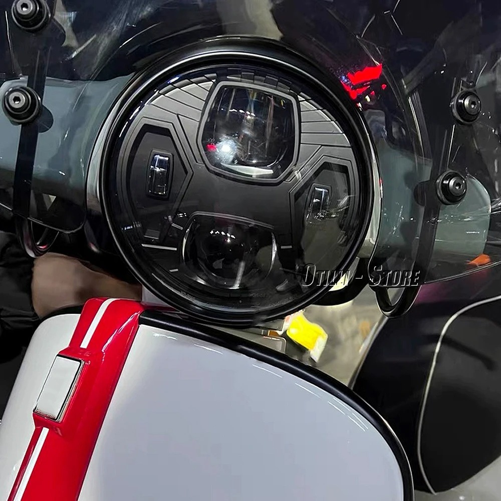 LED Headlight Assembly Black C - Model Kit Vespa ulasan dan harga