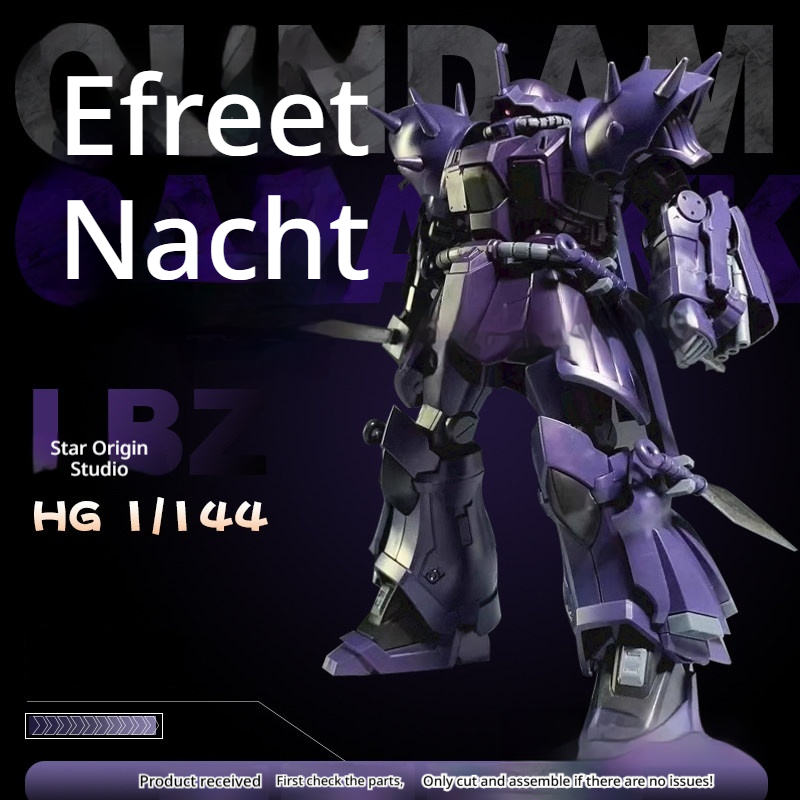 HG 1/144 Efreet Nacht Night Ba - Model Kit Water Decal ulasan dan harga